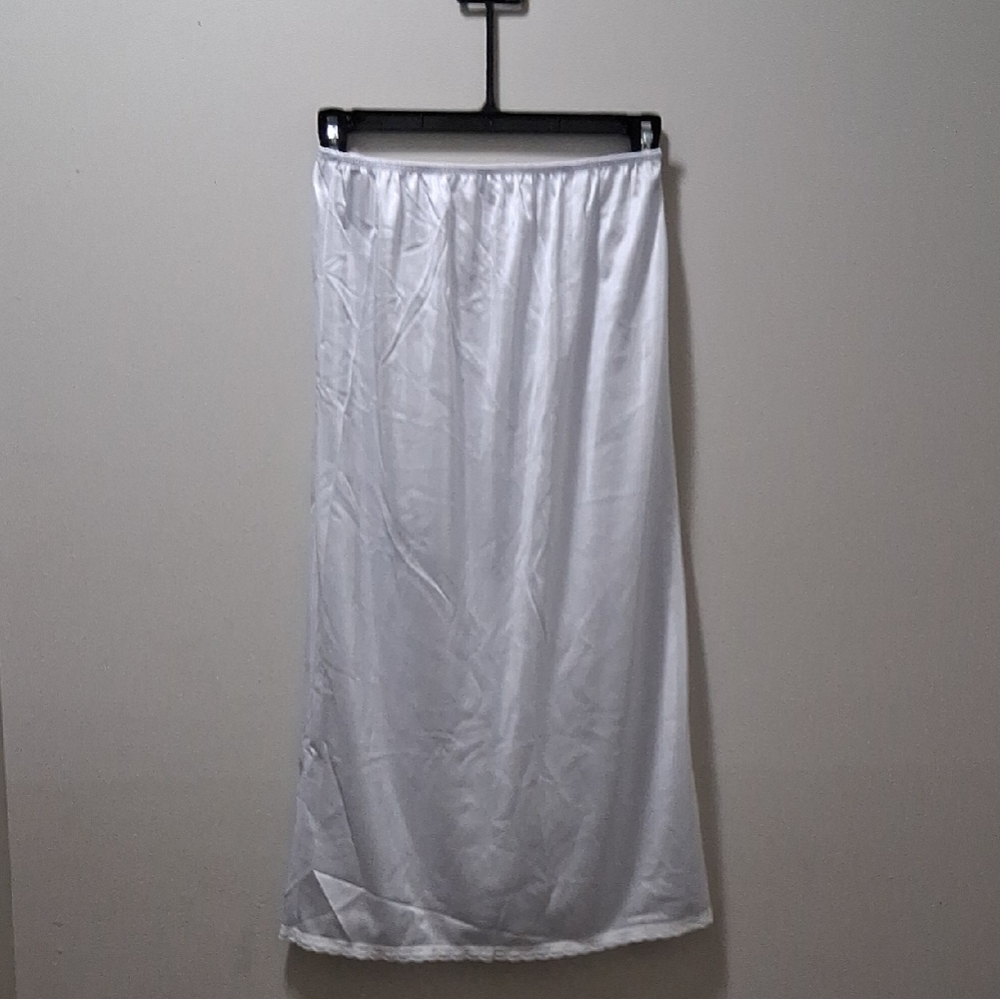 White Midi Skirt Slip